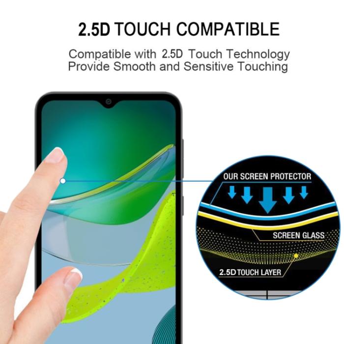 Bild 5,  Motorola Moto E13 Skärmskydd Heltäckande Härdat Glas - Teknikhallen.se