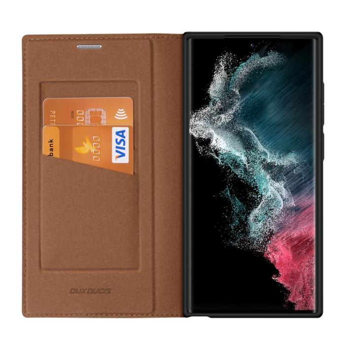 Bild 2, DUX DUCIS DUX DUCIS Galaxy S23 Ultra Fodral Skin X2 Premium Brun - Teknikhallen.se