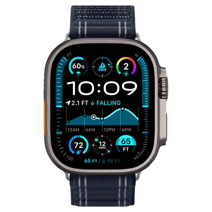 Bild 2, Spigen Spigen Apple Watch 42/44/45/46/49 mm Klockarmband Navy - Teknikhallen.se