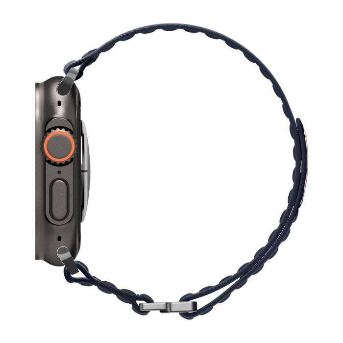 Bild 3, Spigen Spigen Apple Watch 42/44/45/46/49 mm Klockarmband Navy - Teknikhallen.se