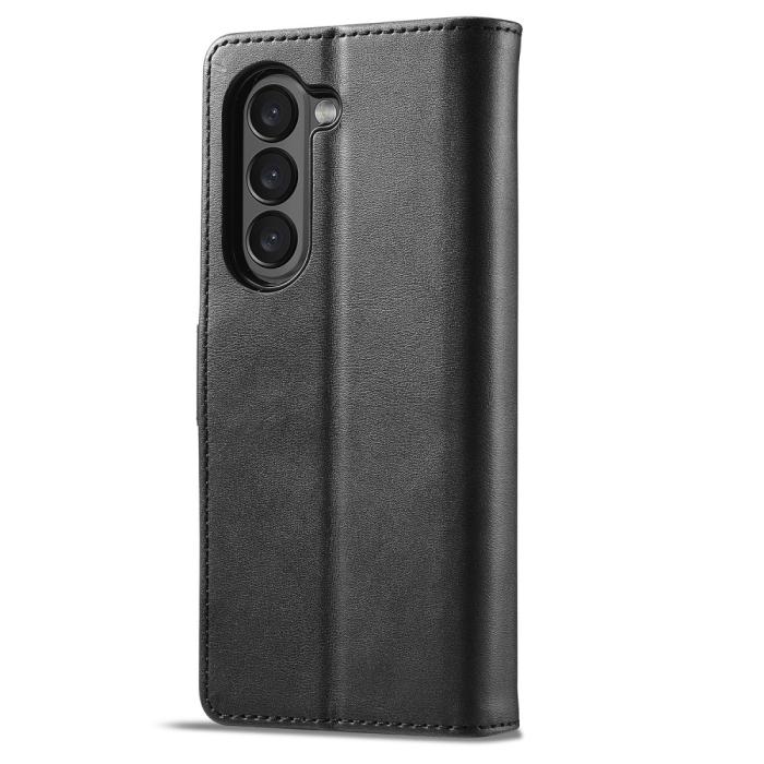 Bild 5, LC.IMEEKE LC.IMEEKE Galaxy Z Fold 5 Fodral Läder Svart - Teknikhallen.se