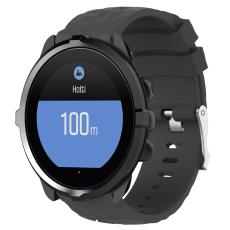  Silikon Armband Diamond Textur Suunto (24mm) M&ouml;rk Gr&aring; - Teknikhallen.se
