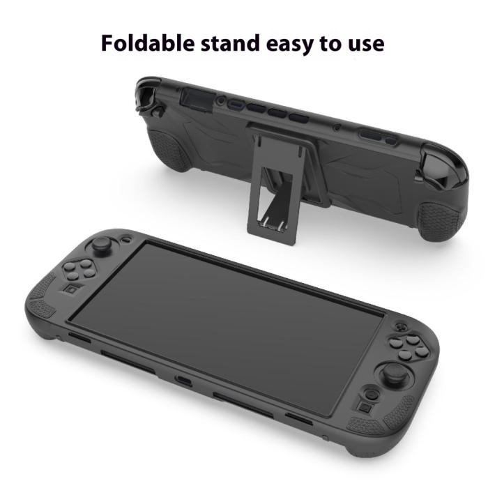 Bild 6, PGTECH PGTECH Nintendo Switch 2 Skal Kickstand Silikon Svart - Teknikhallen.se