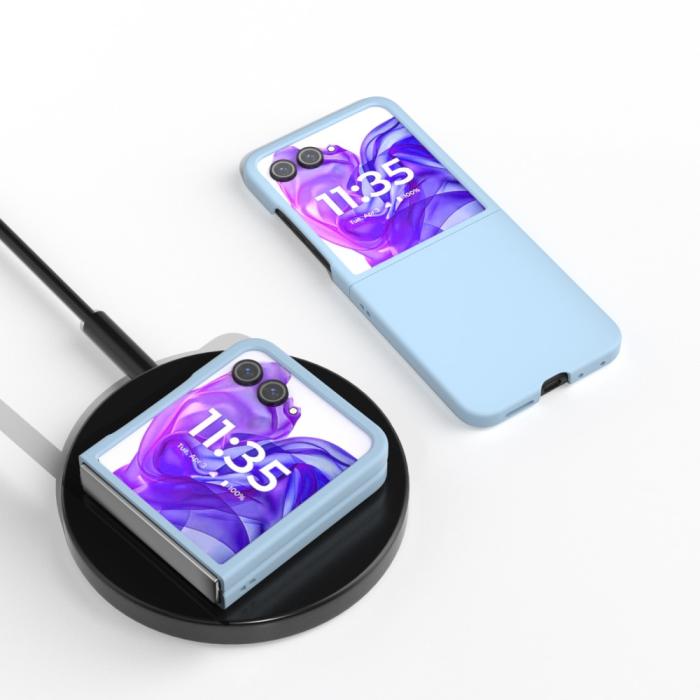 Bild 4,  Motorola Razr 50 Ultra 5G Mobilskal Skin Touch Ljus Blå - Teknikhallen.se