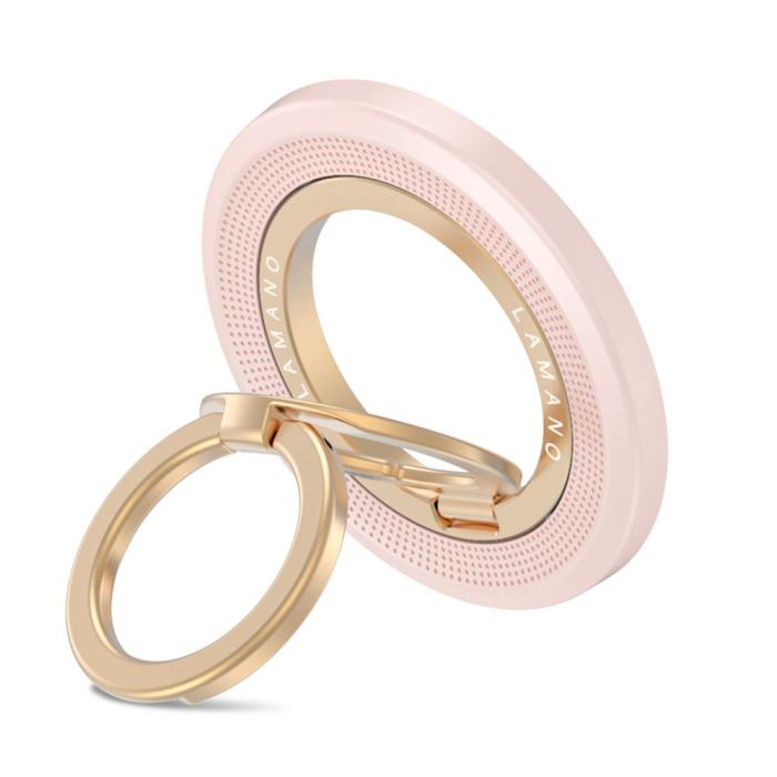 Bild 2, Tech-Protect Tech-Protect Magnetisk MagSafe Ringhållare Lamano Rosa / Guld - Teknikhallen.se