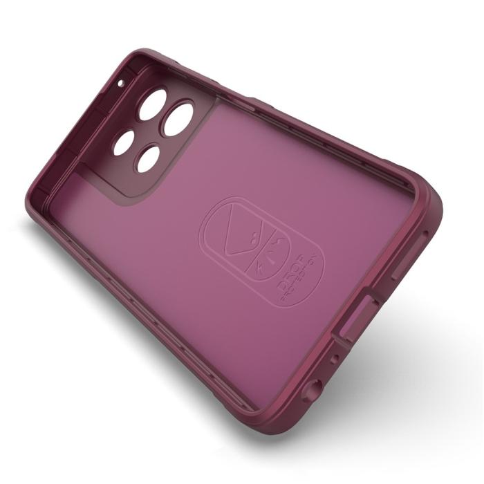 Bild 3,  Motorola Moto G56 5G Skal Magic Shield Vinröd - Teknikhallen.se