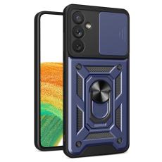  Samsung Galaxy A34 5G Skal CamShield Ring Hybrid Bl&aring; - Teknikhallen.se