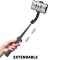  Selfie Stick Tripod 106 cm Trådlös Bluetooth Svart - Teknikhallen.se