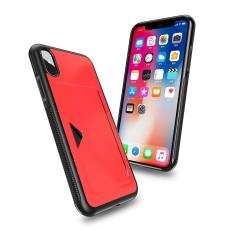  iPhone Xs Max Dux Ducis Skal Med Kortfack - R&ouml;d - Teknikhallen.se