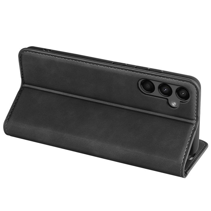 Bild 4,  Samsung Galaxy A15 5G Fodral Flip Skin Touch Svart - Teknikhallen.se
