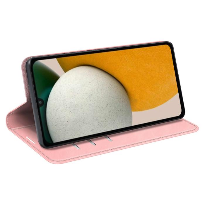 Bild 3,  Samsung Galaxy A15 5G Fodral Flip Skin Touch Rosa - Teknikhallen.se