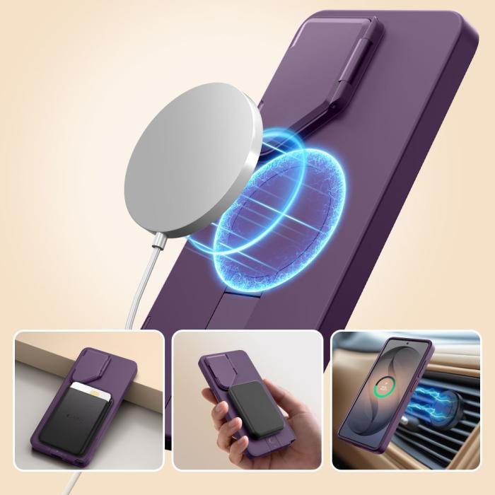 Bild 3, Tech-Protect Tech-Protect Galaxy S26 Ultra Skal MagSafe Kevlar Aura Violet - Teknikhallen.se