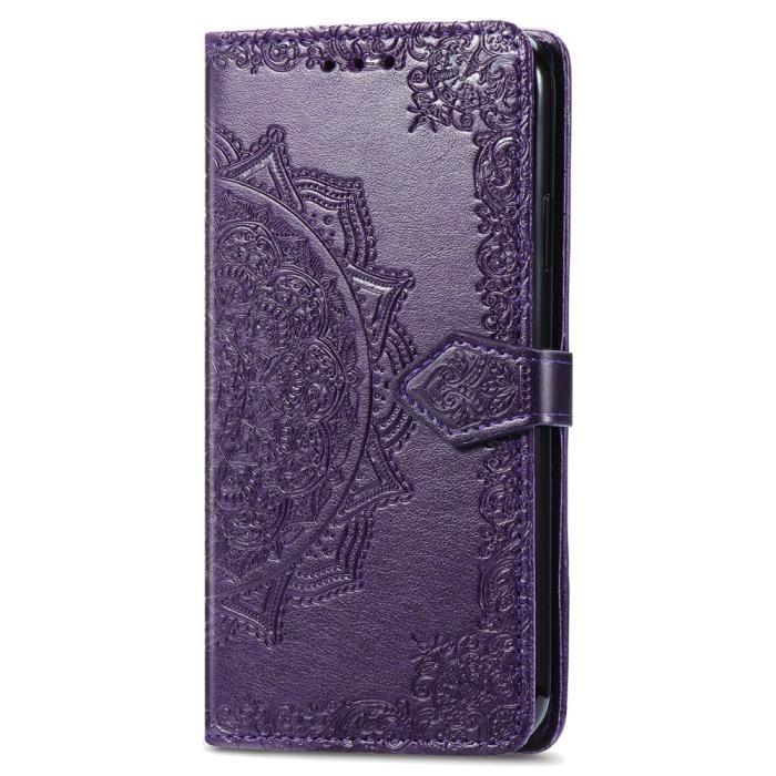 Bild 4,  iPhone 16 Pro Fodral Mandala Läder Lila - Teknikhallen.se