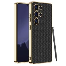 GKK GKK Samsung Galaxy S25 Ultra Skal V&auml;vd Hybrid L&auml;der Svart - Teknikhallen.se
