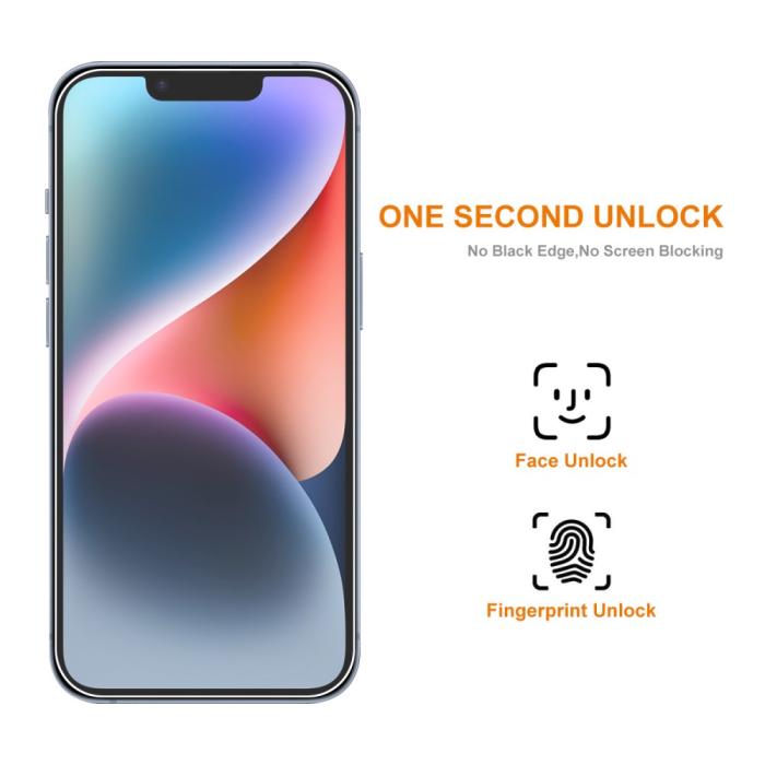 Bild 2, ENKAY ENKAY iPhone 15 Skärmskydd Härdat Glas - Teknikhallen.se