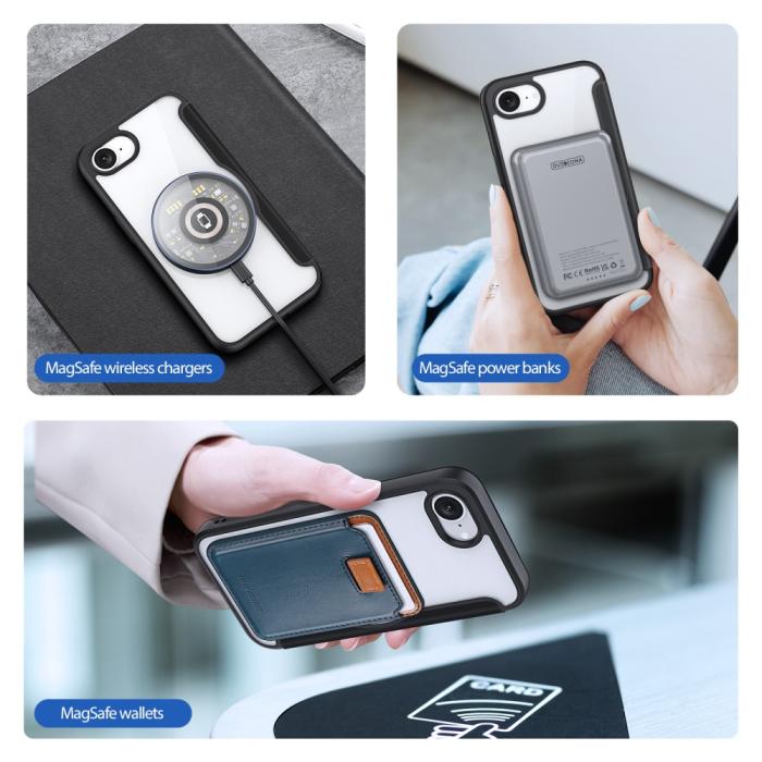 Bild 5, DUX DUCIS DUX DUCIS iPhone 17e / 16e Fodral MagSafe Skin X Pro Svart - Teknikhallen.se