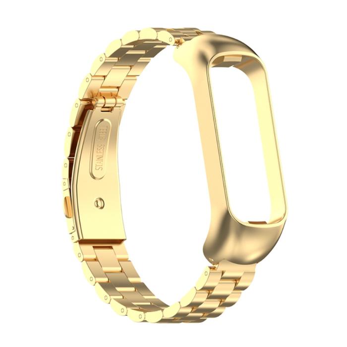 Bild 2,  Samsung Galaxy Fit 2 Lyxigt Metallarmband Guld - Teknikhallen.se