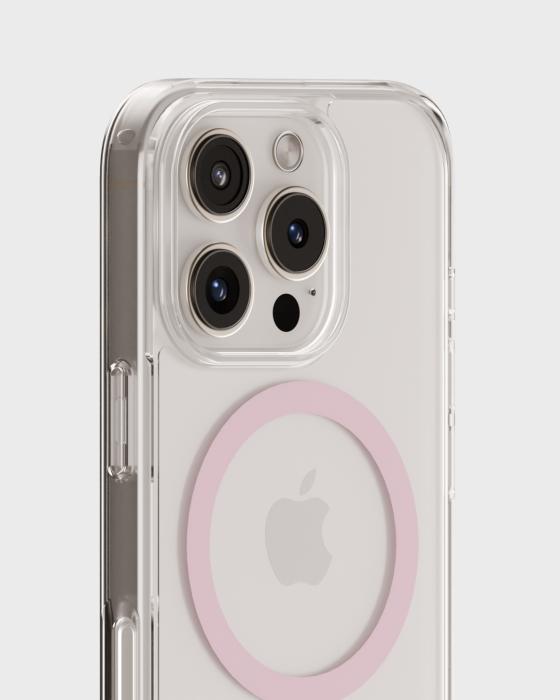 Bild 4, holdit holdit iPhone 16 Mobilskal MagSafe Rosa/Transparent - Teknikhallen.se