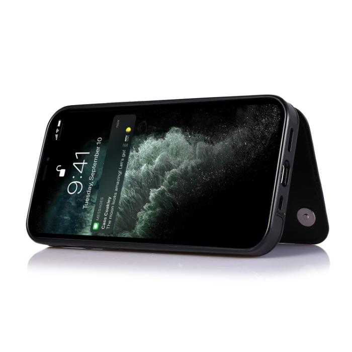 Bild 3,  iPhone 14 Läder Skal Med Kortfack Svart - Teknikhallen.se
