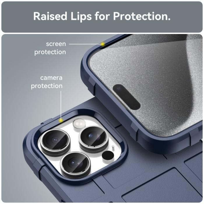Bild 6,  iPhone 16 Pro Skal Robust Blå - Teknikhallen.se