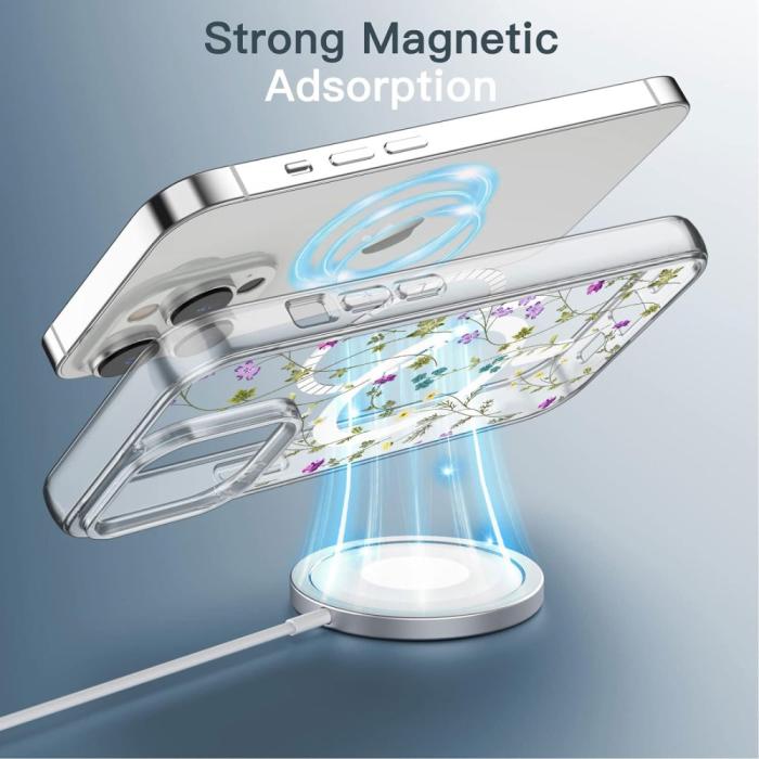 Bild 5,  iPhone 16 Pro Max Skal MagSafe Blommor - Teknikhallen.se