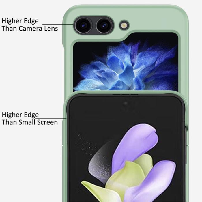 Bild 4,  Galaxy Z Flip 6 / 7 FE Skal Skin Touch Ringhållare Orange - Teknikhallen.se