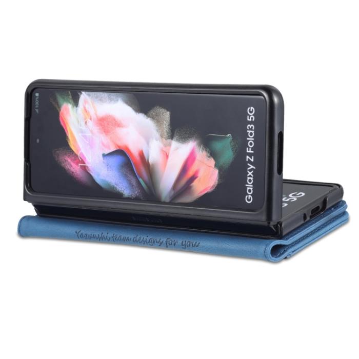Bild 6, AZNS AZNS Galaxy Z Fold 3 Fodral Skin Touch Blå - Teknikhallen.se