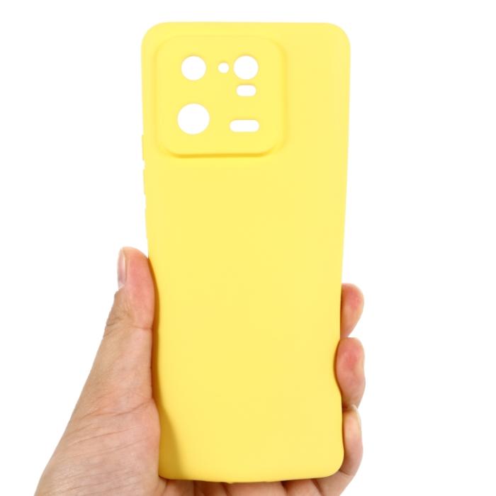 Bild 3,  Xiaomi 13 Pro 5G Skal Liquid Silikon Gul - Teknikhallen.se