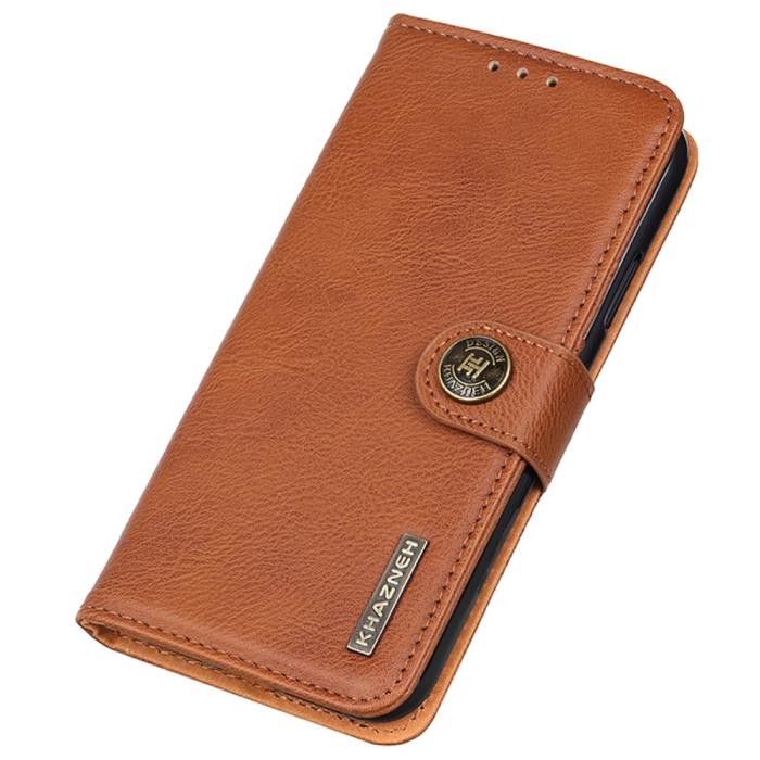 Bild 6, KHAZNEH KHAZNEH Samsung Galaxy S24 FE Fodral Läder Brun - Teknikhallen.se