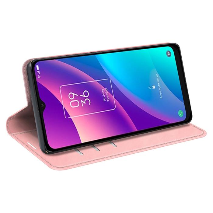 Bild 5,  TCL 305 (2022) Fodral Flip Läder Roséguld - Teknikhallen.se