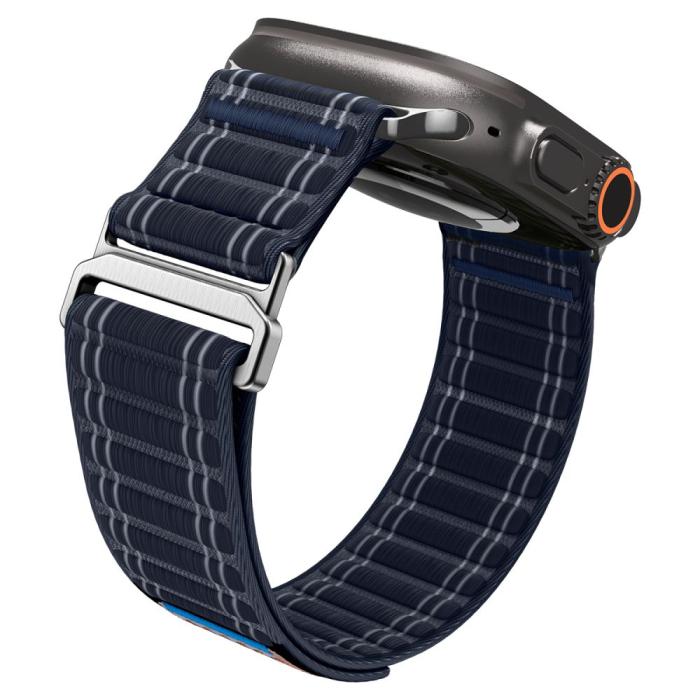 Bild 6, Spigen Spigen Apple Watch 42/44/45/46/49 mm Klockarmband Navy - Teknikhallen.se