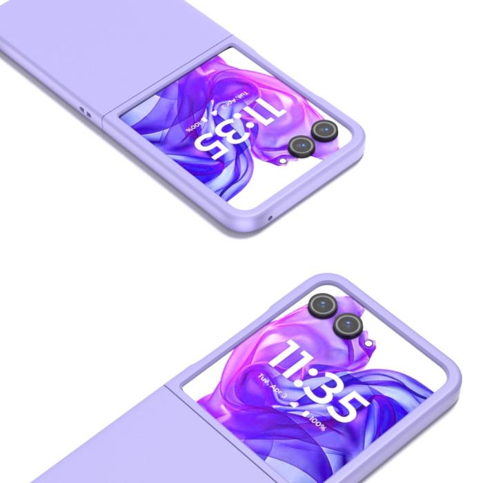 Bild 2,  Motorola Razr 50 Ultra 5G Mobilskal Skin Touch Lila - Teknikhallen.se