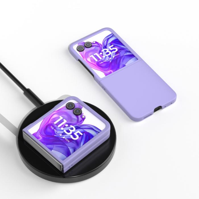 Bild 4,  Motorola Razr 50 Ultra 5G Mobilskal Skin Touch Lila - Teknikhallen.se