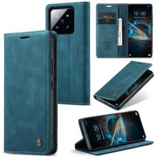 CASEME CASEME Xiaomi 14 Fodral Flip L&auml;der Bl&aring; - Teknikhallen.se