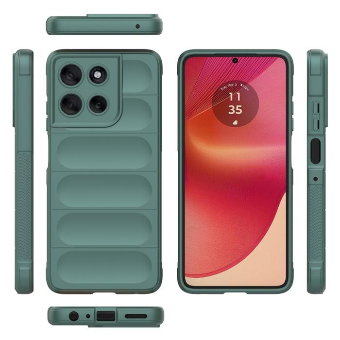 Bild 5,  Motorola Moto G56 5G Skal Magic Shield Grön - Teknikhallen.se