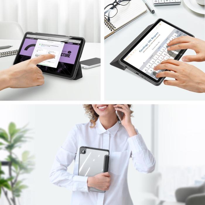 Bild 3, DUX DUCIS DUX DUCIS Galaxy Tab A9 Fodral TOBY Tri-Fold Svart - Teknikhallen.se