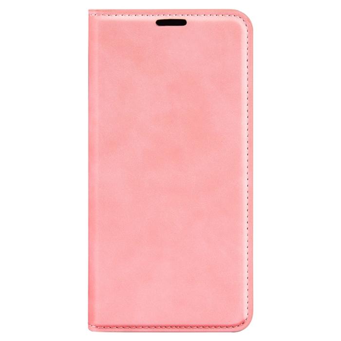 Bild 5,  Samsung Galaxy A15 5G Fodral Flip Skin Touch Rosa - Teknikhallen.se