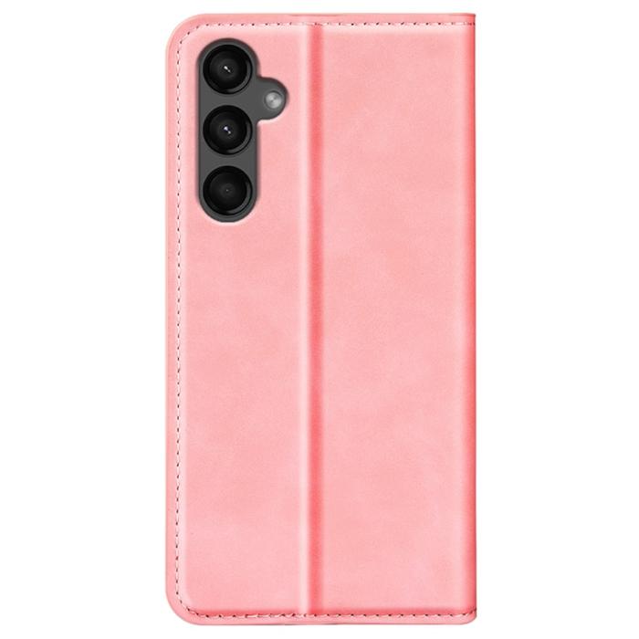 Bild 6,  Samsung Galaxy A15 5G Fodral Flip Skin Touch Rosa - Teknikhallen.se