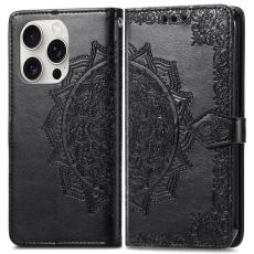  iPhone 16 Pro Fodral Mandala L&auml;der Svart - Teknikhallen.se