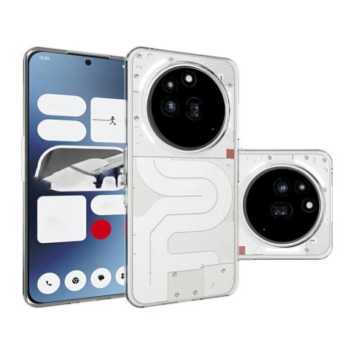 Bild 3,  Nothing Phone 3a Pro Skal TPU Transparent - Teknikhallen.se