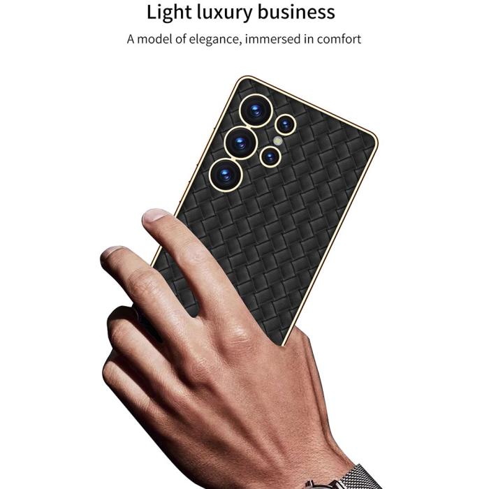 Bild 6, GKK GKK Samsung Galaxy S25 Ultra Skal Vävd Hybrid Läder Svart - Teknikhallen.se