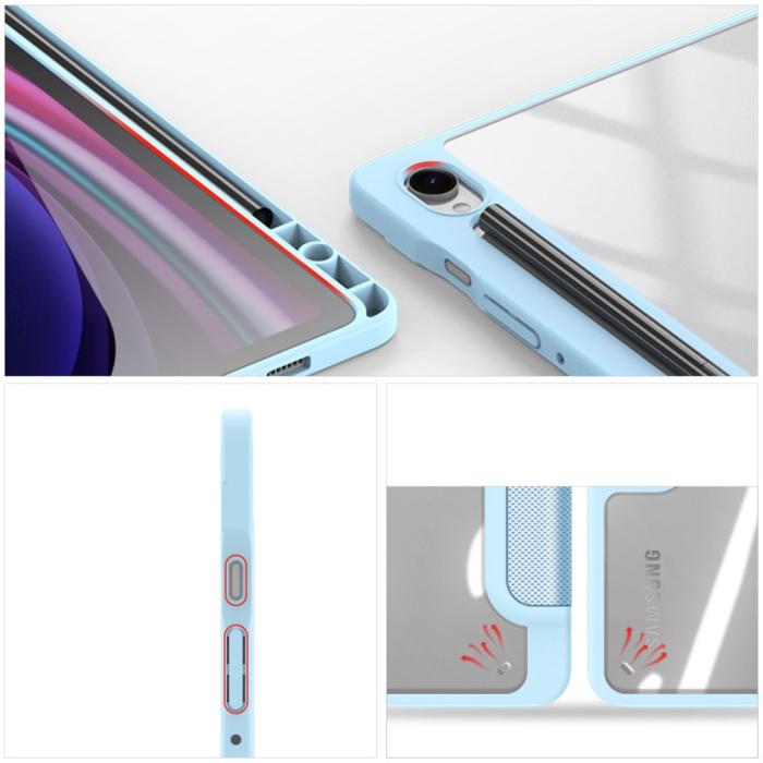 Bild 3, DUX DUCIS DUX DUCIS Galaxy Tab S9 FE Fodral TOBY Hybrid Blå - Teknikhallen.se