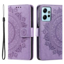  Xiaomi Redmi Note 12 4G Fodral Mandala Läder Lila - Teknikhallen.se