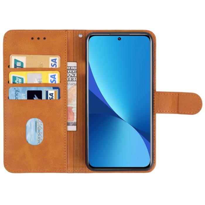 Bild 3,  Xiaomi 12 Fodral Läder Brun - Teknikhallen.se
