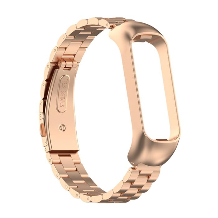 Bild 2,  Samsung Galaxy Fit 2 Lyxigt Metallarmband Roséguld - Teknikhallen.se