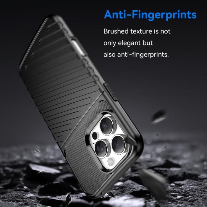 Bild 3,  iPhone 16 Pro Max Skal Twill Textur Svart - Teknikhallen.se