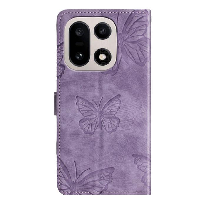 Bild 2,  OnePlus 15 Fodral Med Fjäril Tryck Lila - Teknikhallen.se