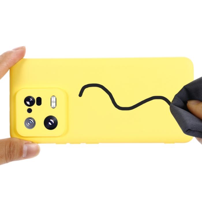 Bild 4,  Xiaomi 13 Pro 5G Skal Liquid Silikon Gul - Teknikhallen.se