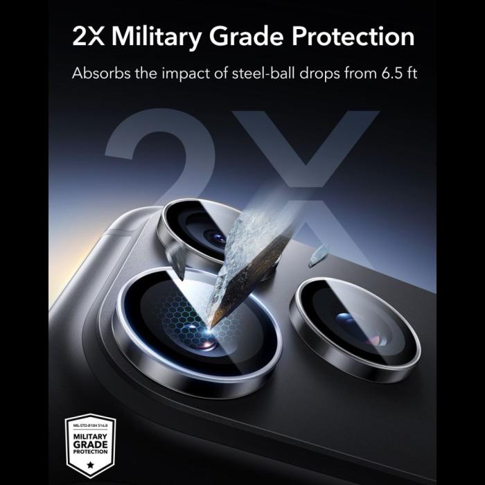 Bild 4, ESR ESR iPhone 18 Pro / 18 Pro Max Linsskydd Armorite - Teknikhallen.se