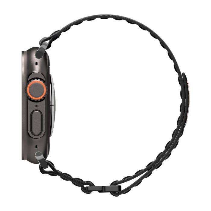 Bild 3, Spigen Spigen Apple Watch 42/44/45/46/49 mm Klockarmband Svart - Teknikhallen.se